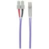 Intellinet optiskās šķiedras lēciena kabelis, OM4, LC/SC, 3m, violets, duplekss, daudzmodu, 50/125 µm, LSZH, mūža garantija