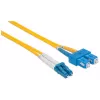 Intellinet optiskās šķiedras savienotājkabelis, OS2, LC/SC, 3m, Dzeltens, Duplekss, Vienmodas, 9/125 µm, LSZH, Mūža garantija
