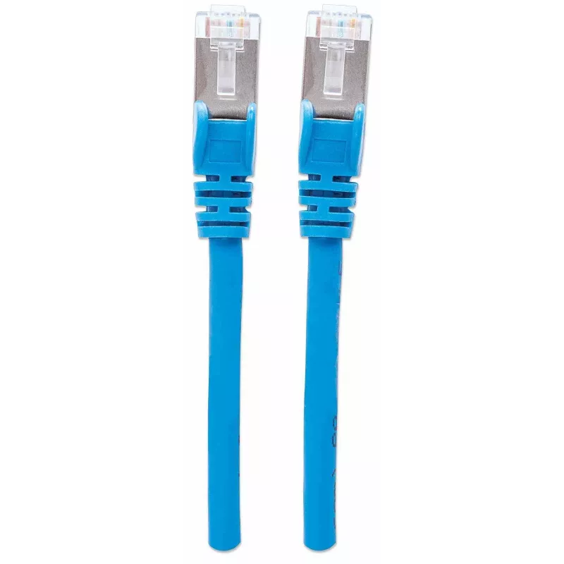 Intellinet Network Patch Cable, Cat7 kabelis/Cat6A spraudņi, 3m, Zils, Varš, S/FTP, LSOH / LSZH, PVC, RJ45, Apzeltīti kontakti, Bezāķa, Aizsargapvalks, Mūža garantija
