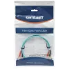 Intellinet Fiber Optic Patch Cable, OM3, SC/SC, 2m, Aqua, Duplex, Multimode, 50/125 µm, LSZH