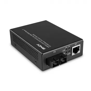 Lindy 25119 tīkla mediju pārveidotājs 850 nm Daudzmodu Melns