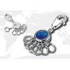 Atslēgu gredzens TROIKA AROUND THE WORLD Zils Sudrabs Metāls 25x90x9mm