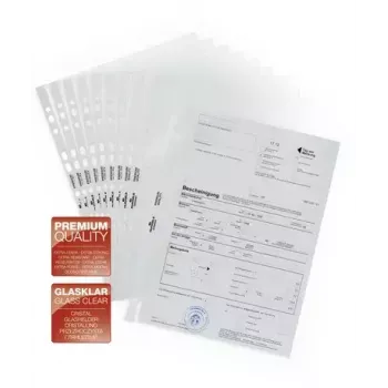 Dokumentu aizsargs Durable 2676-19, A4, caurspīdīgs, 100 gab.