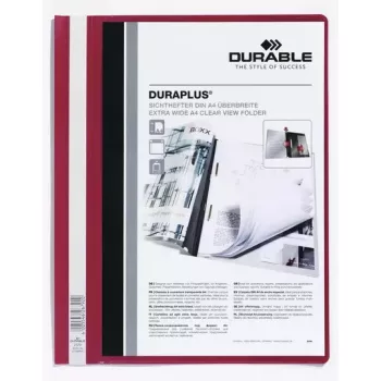 Vāks dokumentiem Durable DURAPLUS 2579-03 Sarkans