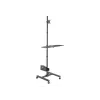 Multividas ratiņi Equip 17 inch–32 inch viena monitora mobilā darbstacija