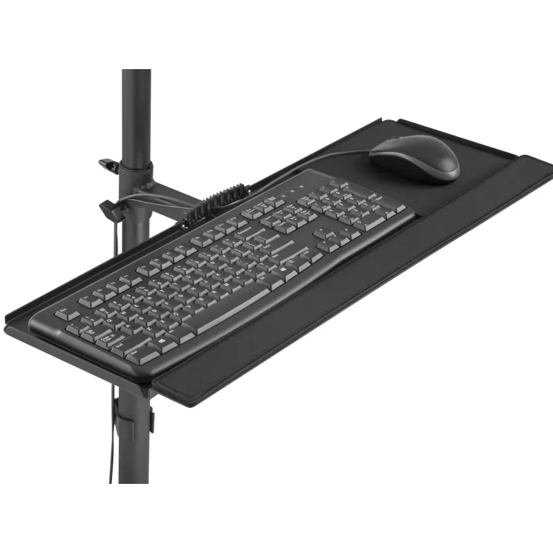 Multividas ratiņi Equip 17 inch–32 inch viena monitora mobilā darbstacija