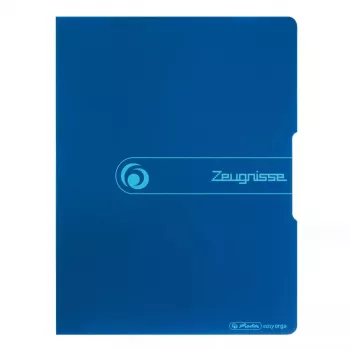 Parastā mapīte Herlitz Zeugnisse, polipropilēns (PP), zila, A4