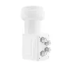 Hama 00205377 LNB (Low Noise Block) ar zemu trokšņa līmeni, balts