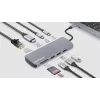 Manhattan USB-C Dokstacija ar Karšu Lasītāju, 7 Porti: Ethernet, HDMI, USB-A (x3) un USB-C (x2), ar 100 W Power Delivery