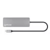 Manhattan USB-C Dokstacija ar Karšu Lasītāju, 7 Porti: Ethernet, HDMI, USB-A (x3) un USB-C (x2), ar 100 W Power Delivery