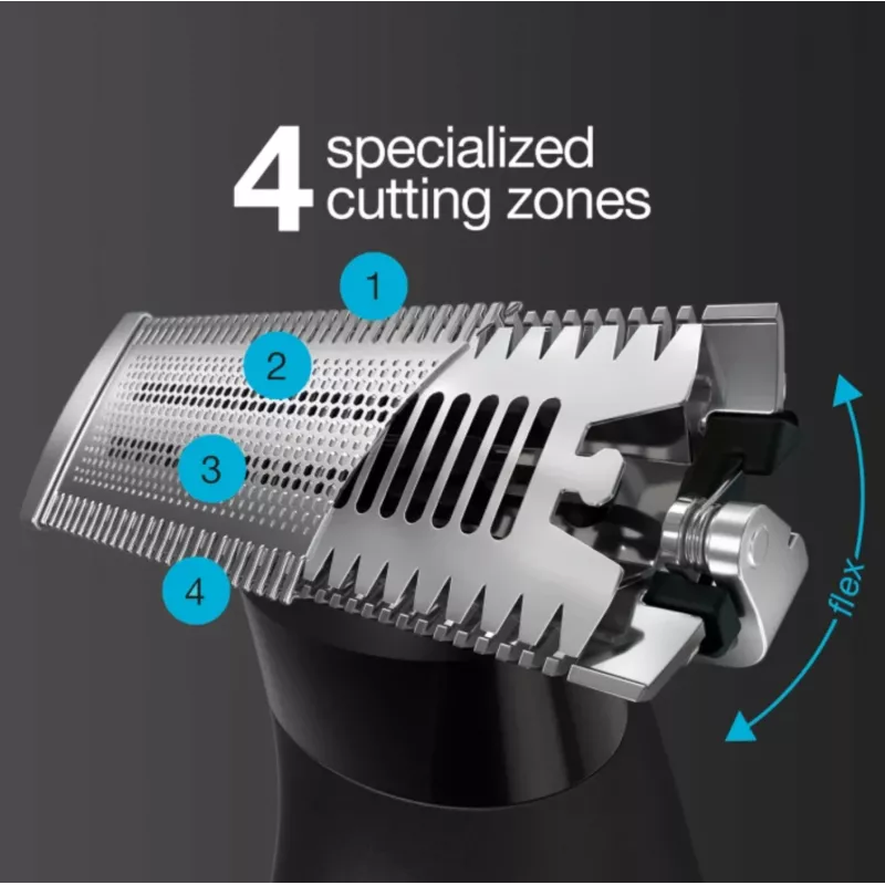 Braun XT5100 Matu griezējs un bārdas trimeris, melns, sudrabs