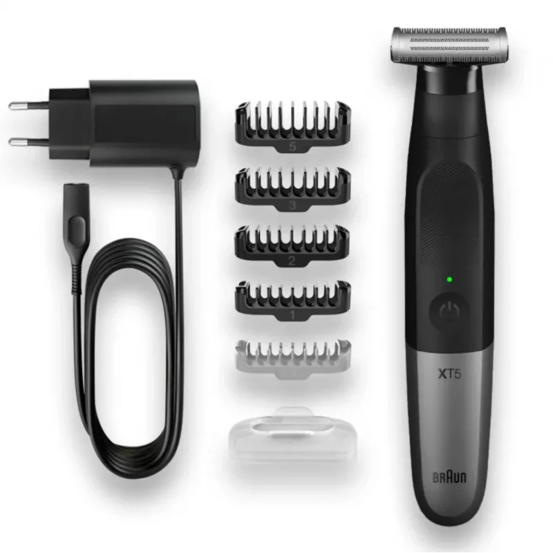 Braun XT5100 Matu griezējs un bārdas trimeris, melns, sudrabs