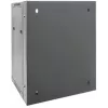 Intellinet 19 collu tīkla skapis - sienas montāža (divu sekciju šarnīra izvēršana), 15U, 550mm dziļš, melns, salikts, max 30kg, izvēršas, lai piekļūtu aizmugurei