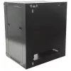 Intellinet 19 collu tīkla skapis - sienas montāžas (standarta), 15U, 450mm dziļš, melns, komplektā izjaukts, maks. 60kg, metāla un stikla durvis, aizmugurējais panelis, noņemamas sānu malas, piemērots arī lietošanai uz galda vai grīdas, izmantojamais dziļ