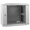 Intellinet 19 collu tīkla skapis - sienas stiprinājums (standarta), 9U, 600 mm dziļš, pelēks, salikts, max 60 kg, piemērots arī lietošanai uz galda vai grīdas, lietderīgais dziļums 500 mm, metāla un stikla durvis, aizmugures panelis, noņemami sāni, sienas