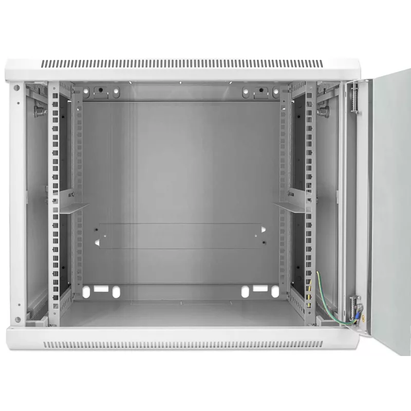 Intellinet 19 collu tīkla skapis - sienas stiprinājums (standarta), 9U, 600 mm dziļš, pelēks, salikts, max 60 kg, piemērots arī lietošanai uz galda vai grīdas, lietderīgais dziļums 500 mm, metāla un stikla durvis, aizmugures panelis, noņemami sāni, sienas