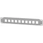 Intellinet Patch Panel, Tukšs, 10 collu, 1U, 10 Portu, Pelēks
