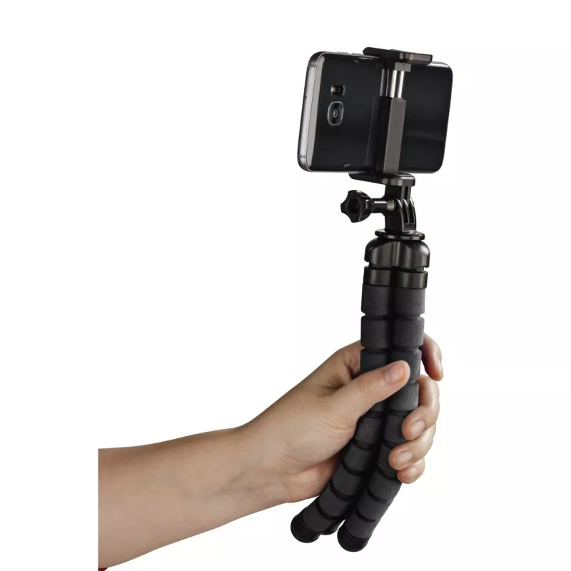 Hama Flex statīvs viedtālrunim / action kamerai, 3 kājas, melns, 26 cm