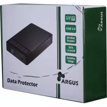 Cietā diska ārējais korpuss Inter-Tech Argus GD-35LK01 Melns 3.5 collas