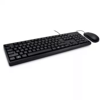 Inter-Tech NK-1000EC tastatūra un pele komplektā, vadu, USB, QWERTY, melna