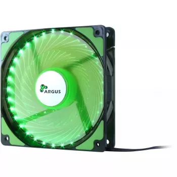 Datora ventilators Inter-Tech L-12025 12 cm Melns Zaļš