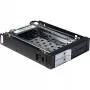 Inter-Tech ST-2523 Melns – korpuss 2x 2.5 inch diskiem 3.5 inch slotā, karstā maiņa, metāls/plastmasa, 9.7 mm