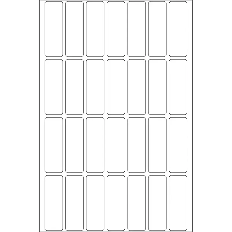 Daudzfunkciju etiķetes HERMA 13x40 mm baltas Movables/noņemamas papīra matētas 896 gab.