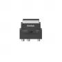 Hama 00205268 video kabeļa adapteris S-VHS 3 x RCA + SCART (21-pin) Melns