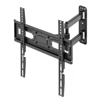Manhattan sienas stiprinājums TV un monitoriem (pilna kustība), 32-55 collām, VESA 100x100-400x400mm, max 35kg, melns