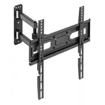 Manhattan sienas stiprinājums TV un monitoriem (pilna kustība), 32-55 collām, VESA 100x100-400x400mm, max 35kg, melns