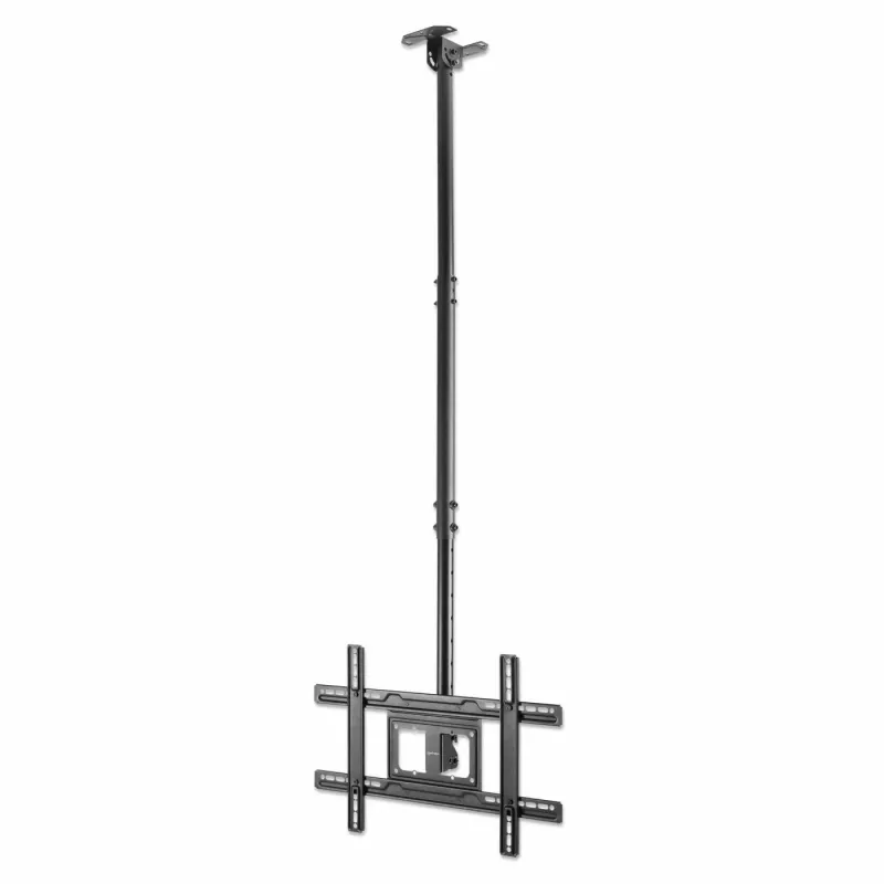 Manhattan griestu stiprinājums TV un monitoriem, 37-65 collas, regulējams augstums 70-157 cm, VESA 200x200-600x400mm, līdz 50 kg