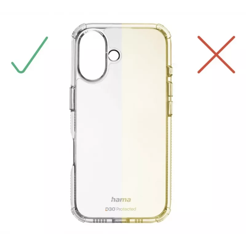 Hama Extreme Protect vāciņš Apple iPhone 16e 15.5 cm (6.1 inch) Caurspīdīgs