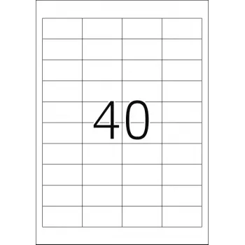 Pašlīmējošās printera uzlīmes HERMA Labels Premium A4 48,5x25,4 mm