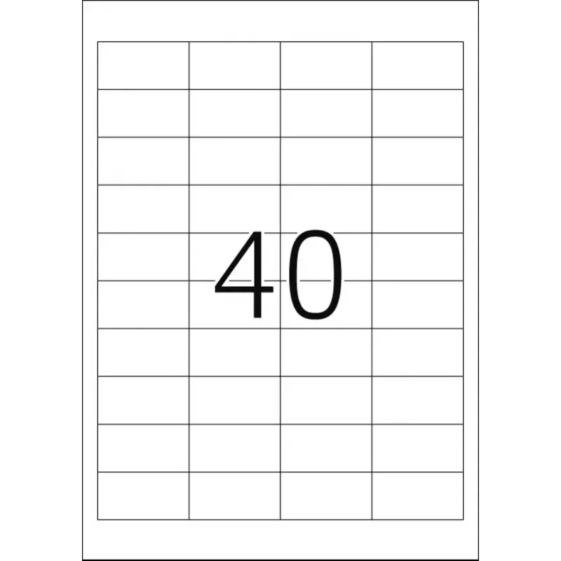 Pašlīmējošās printera uzlīmes HERMA Labels Premium A4 48,5x25,4 mm