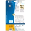 Pašlīmējošā printera etiķete HERMA Labels A4 210x297 mm balta īpaši stipra saķere papīrs matēts 25 gab.