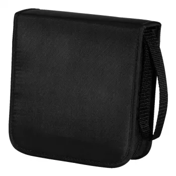 Hama CD Wallet Nylon 40, melns, 40 CD/DVD