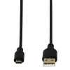 Hama 0,75m USB 2.0 A uz Micro-USB B kabelis, melns
