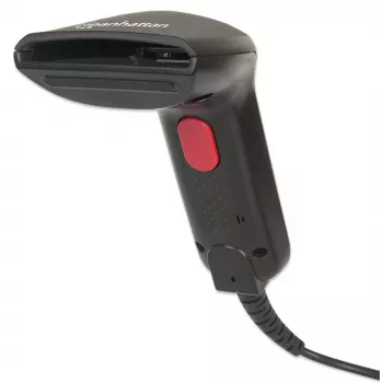 Manhattan CCD kontaktroku svītrkodu skeneris, USB, 60mm skenēšanas platums, kabelis 152cm, maksimālā apkārtējā gaisma 5000 luksu (saules gaisma), melns, trīs gadu garantija