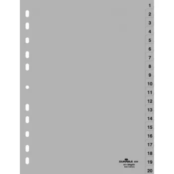 Durable 6522-10 ciparu dalītājlapa