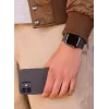 Decoded Silicone Magnetic Traction Strap Lite – Melna silikona siksniņa Apple pulkstenim