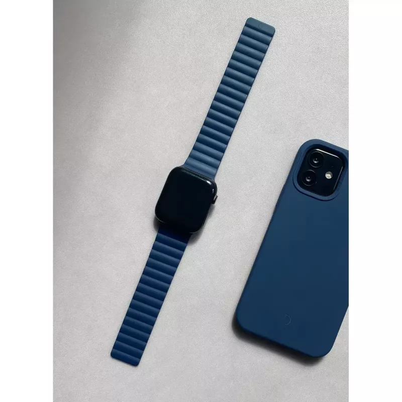 Decoded D21AWS44TS3SMNY Navy Silikona Magnētiska Siksniņa Apple Watch