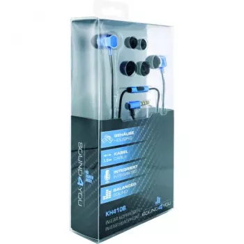 SCHWAIGER KH410B 531 austiņas ar mikrofonu, vadu, 3.5 mm ligzda