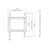Sienas stiprinājums MULTIBRACKETS M Universal HD Portrait 60–100 collu ekrāniem, VESA 200x200–400x600, 100 kg, melns