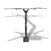 Manhattan pilnas kustības sienas stiprinājums TV un monitoriem, 32-55 collām, VESA 100x100-400x400mm, līdz 30kg, melns