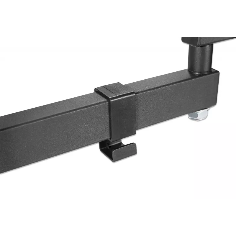 Manhattan pilnas kustības sienas stiprinājums TV un monitoriem, 32-55 collām, VESA 100x100-400x400mm, līdz 30kg, melns