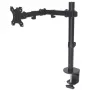 Manhattan Desk Mount televizoram un monitoriem (Full Motion), 13 inch-27 inch, skrūvspīles stiprinājums, VESA 75x75/100x100 mm, līdz 8 kg, melns