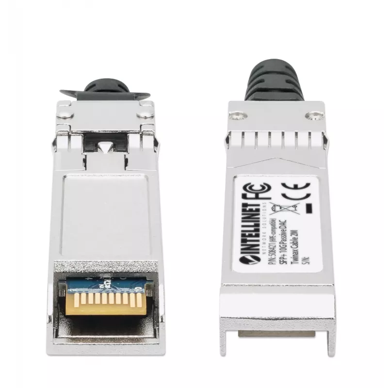 Intellinet 2m 10G SFP+ Pasīvais Tiešā Pievienojuma Vara Twinax Kabelis 30AWG HP saderīgs