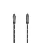 Hama 00205140 optiskais audio kabelis 3 m TOSLINK Melns Pelēks Tēviņš-Tēviņš Apzeltīts