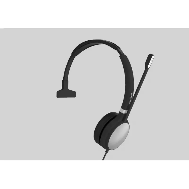Yealink UH36 Mono vadu austiņas ar mikrofonu, USB Type-A, melns/sudrabs