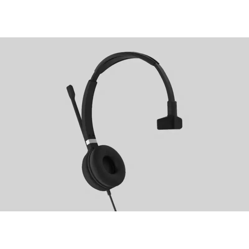 Yealink UH36 Mono vadu austiņas ar mikrofonu, USB Type-A, melns/sudrabs